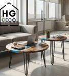 Metalowa noga hairpin legs do stolika kawowego trzy pręty noga loftowa TL50 cm