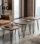 Metalowa noga hairpin legs do stolika kawowego trzy pręty noga loftowa TL50 cm