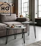 Metalowa noga hairpin legs do stolika kawowego trzy pręty noga loftowa TL50 cm