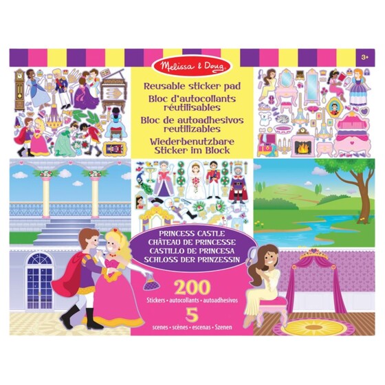 Zestaw kreatywny naklejki wielorazowe księżniczki Melissa&Doug