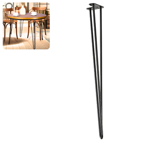 Metalowa noga hairpin legs do stołu biurka trzy pręty noga loftowa TL70 cm