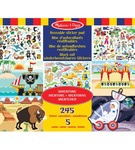 zestaw kreatywny naklejki wielorazowe przygody Melissa&Doug