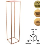 Metalowy kwietnik stojak na kwiatek nowoczesny kwietnik złoty TOWER 100 cm