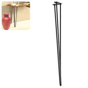 Metalowa noga hairpin legs do stołu biurka trzy pręty noga loftowa TL80 cm