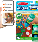 Stempelek z naklejkami Dinozaur + książeczka Sticker Wow! Melissa & Doug