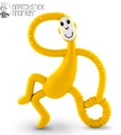 Tańczący gryzak ze szczoteczką żółty Matchstick Monkey