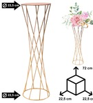 Stojak na kwiaty złoty stojak bankietowy MAGNOLIA GOLD